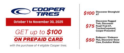 Cooper Rebate 2025 Canada | Cooper Tire Rebates 2025 - Capital Auto Parts