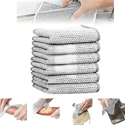 Urban Scrubber Ease Kitchen Set: Pack of 5 Non-Scratch Dish Wash Cloths ...
