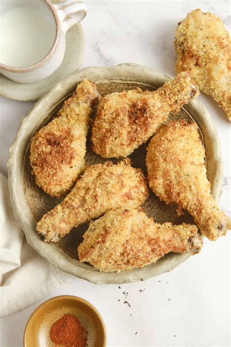 Breaded Chicken Drumsticks - Food Faith Fitness