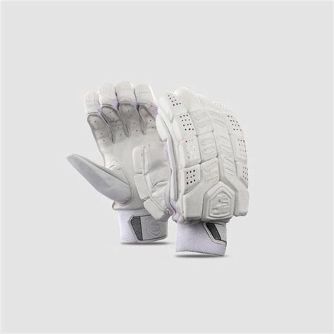 Sonic Cricket Batting Gloves - White – 5ivebypenta