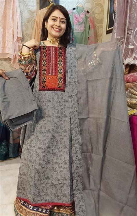 Ajrak Jaipur cotton Grey