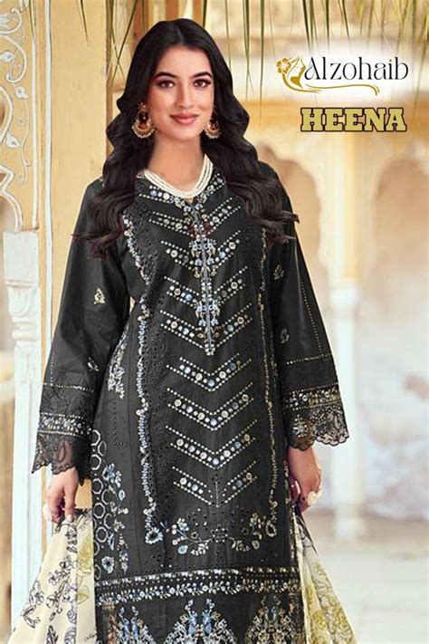 Alzohaib Az Heena 1326 To 1327 Cotton Dress Material Wholesale