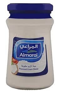 Al marai Processed Cream Cheese, White, Glass Jar 200g (From Saudi ...