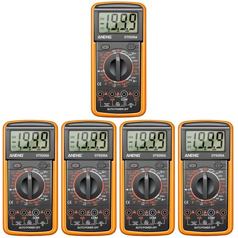 5x DC Current Measures Multi Meter Electric Meter - 13403426476 ...