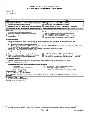 40+ Free Editable Job Checklist Templates in MS Word [DOC] | pdfFiller