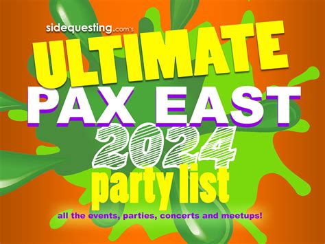 It’s PAX East 2024 week — and the PARTY LIST is live! – SideQuesting