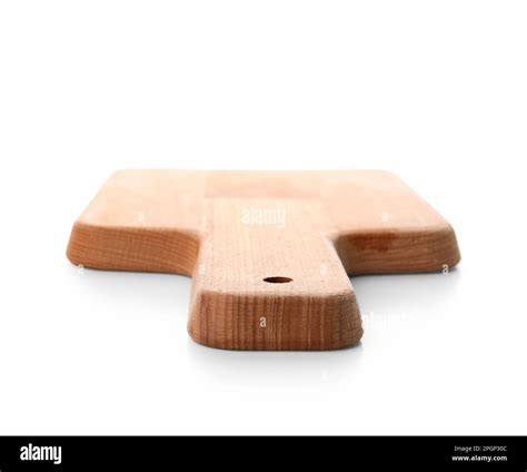 Clean wooden cutting board isolated on white background Stock Photo - Alamy