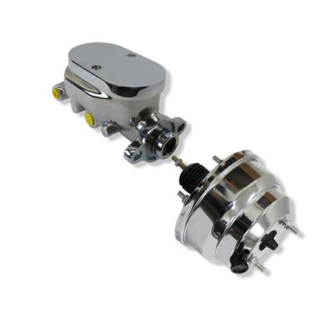 Buy DEMOTOR PERFORMANCE Chrome 8" Dual Diaphragm Power Brake Booster ...