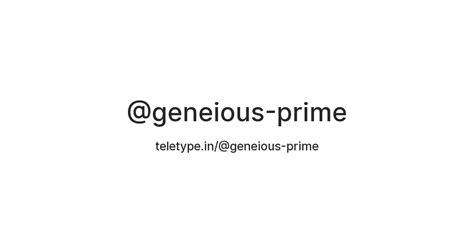 @geneious-prime — Teletype