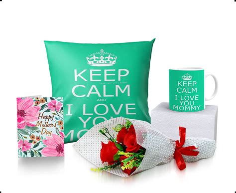 Buy Khakee Gift for Mom Theme Coffee Mug & Cushion Cover (12") (with ...
