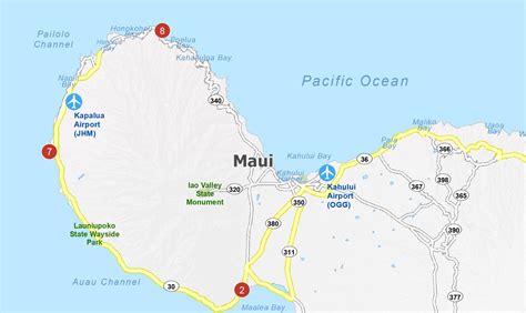 Map of Maui Island, Hawaii - GIS Geography