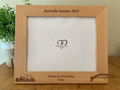 Australia Picture Frame, Sydney, Custom Text – RKeepsakes