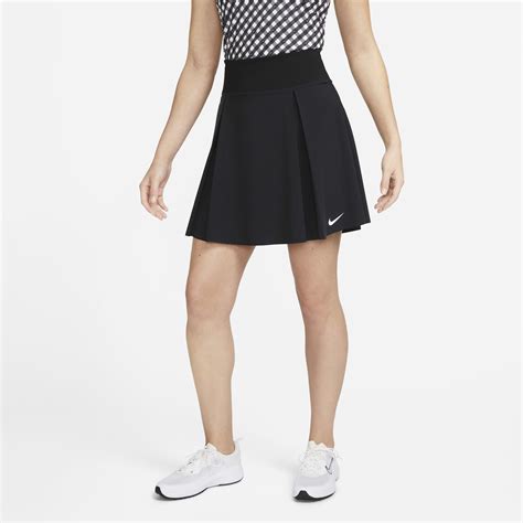 Buy Nike Dri-FIT Advantage Women's Long Golf Skirt - Black/White | Nike ...
