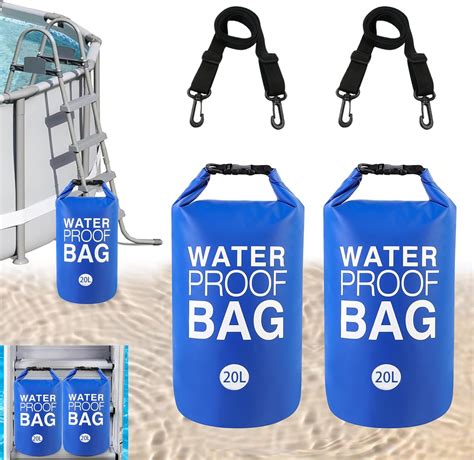 Amazon.com: Lanathel 2 Pack Pool Step Weights, 500D PVC Waterproof ...