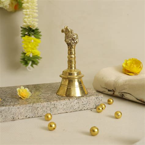 Buy Golden Nandi Bell - Premium Brass & Decor – Pujalane