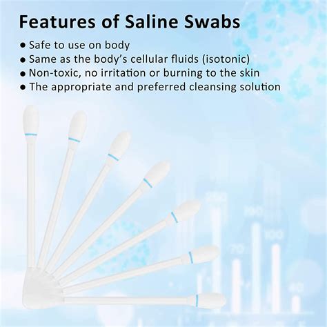 OPOVE Piercings Aftercare Saline Swabs for Ear, Nose, Belly Button & Body Piercing Wounds | 50 ...