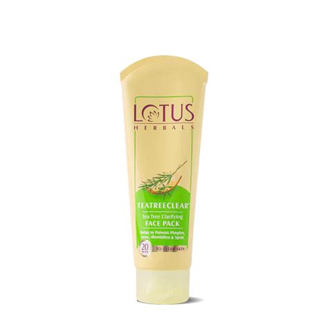 Lotus Herbals TEATREECLEAR Anti-Acne Oil Control Tea Tree Face Pack ...
