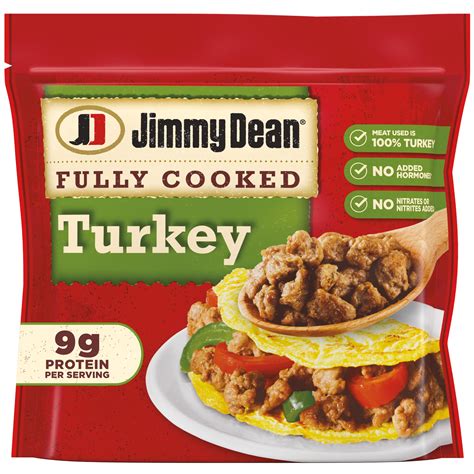 Jimmy Dean Fully Cooked Turkey Sausage Crumbles, 9.6 oz - Walmart.com