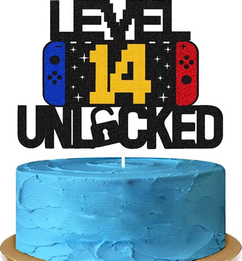 Vikiwiin Level 14th Unlocked Cake Topper - Video Game India | Ubuy