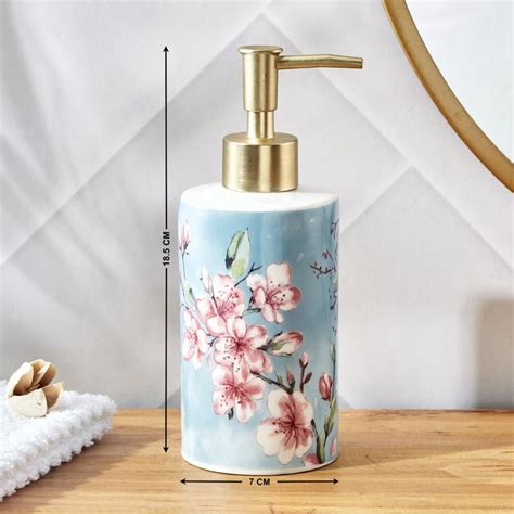 Buy Nova Senorita Ceramic Printed Soap Dispenser - 350ml from Home ...