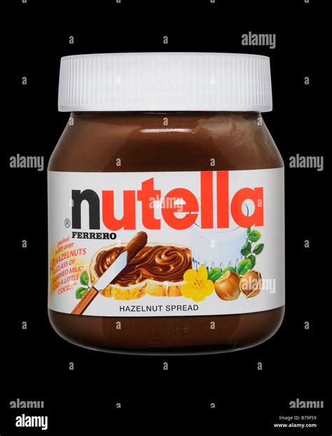 Nutella Chocolate Spread Jar Stock Photo - Alamy