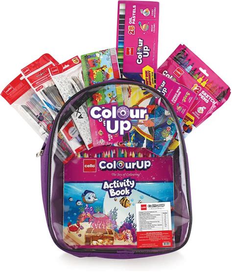 Flipkart.com | Cello ColourUp Hobby Bag of Assorted Stationery|Crayons ...