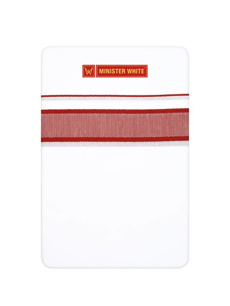 Men’s White Cotton Single Layer Dhoti with Rust Fancy Border True Valu ...