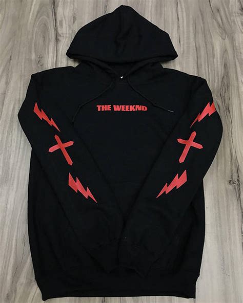 The Weeknd Cross Hoodie, XO The Weeknd Merch, Tour Clothing (Infrared ...