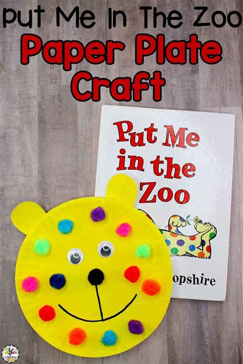Put Me In The Zoo Paper Plate Craft: Book-Inspired Activity | Book themed crafts, Storybook ...