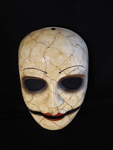 Shattered doll mask,high impact white polystone resin,horror mask ...