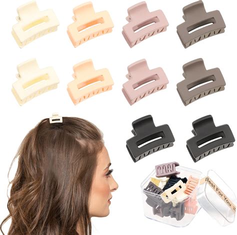 Amazon.com: Small Claw Hair Clips for Women Girls - Mini Hair Clips ...