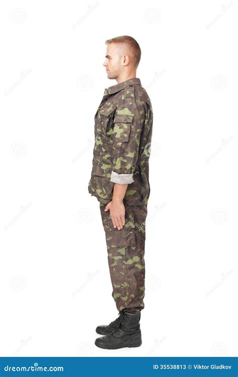 Soldier Standing At Attention Clip Art