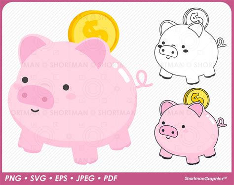 Piggy Bank Clipart Png