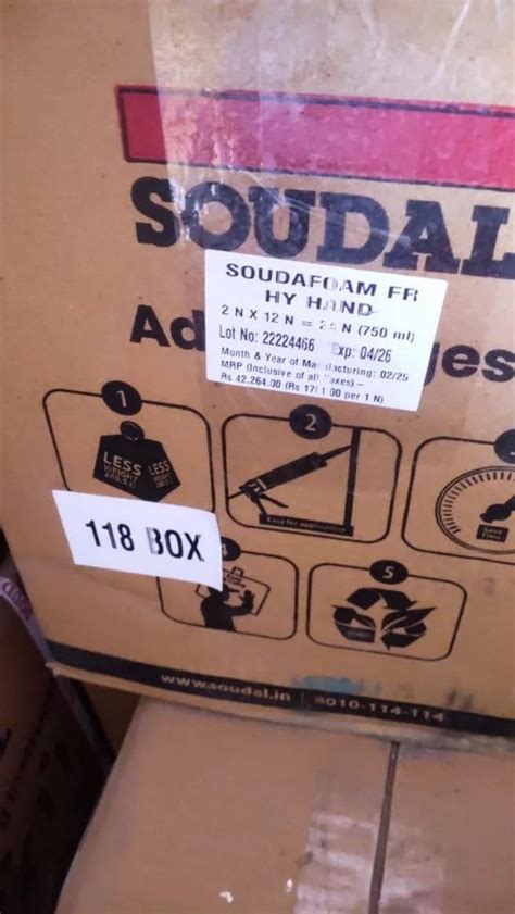 Polyurethane Foam - Soudafoam FR HY GUN Grade / Fire rated PU foam ...