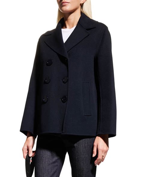 Max Mara Mare Wool Short Coat | Neiman Marcus