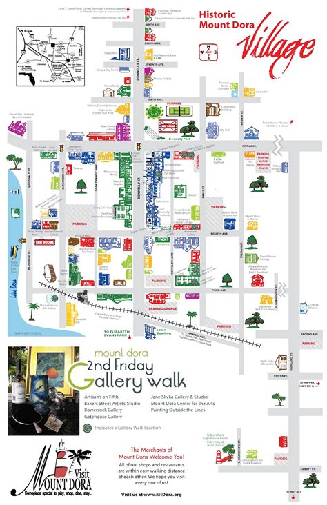 Map Of Downtown Mount Dora