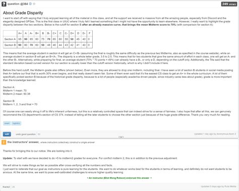 An example of logistical diplomacy done right: CS 374, Sp22 : r/UIUC