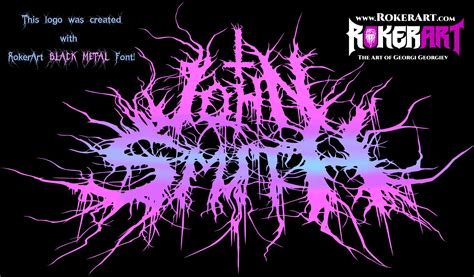 How to design a professional logo in minutes using RokerArt Black Metal ...