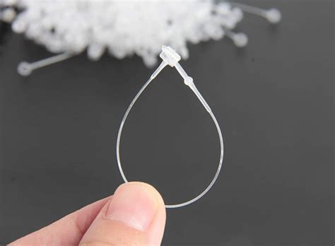 Hunny - Bunch 7" Inches Loop Pin Plastic Fastener Hang Tag Snap Lock ...