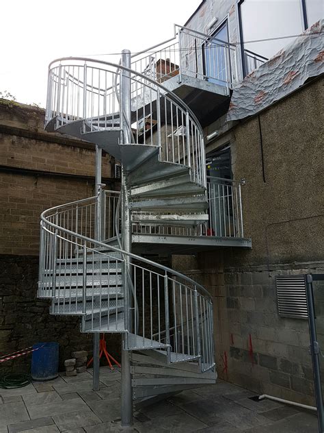 Steel Fabricators of Balconies, Staircases. Large External Spiral ...