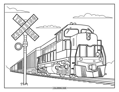 75+ Freight Train Coloring Pages for Kids & Adults (Free Printable PDFs)
