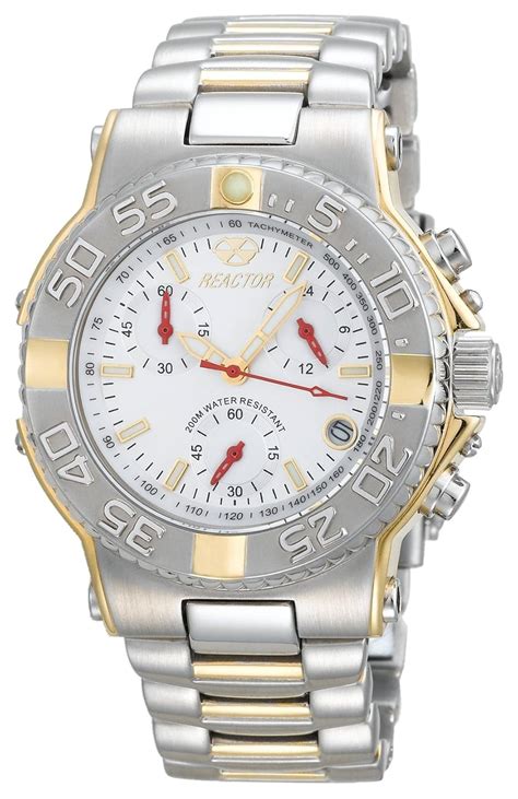 REACTOR Midsize 76102 Critical Mass Chronograph White Dial Two-Tone ...