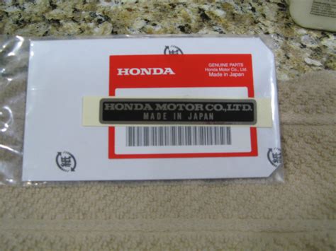 HONDA "MADE IN JAPAN" HONDA MOTOR CO DECAL STICKER GENUINE OEM PART | eBay