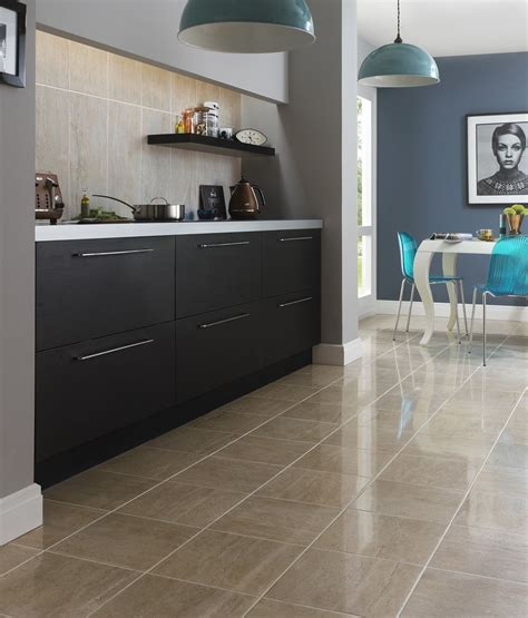 Porcelain Tile Flooring For Kitchen Room