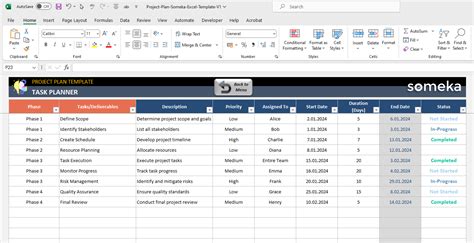 Image result for Excel Project Plan