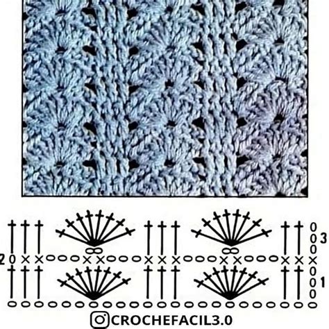 Crochet Fan Shell Pattern 的图像结果