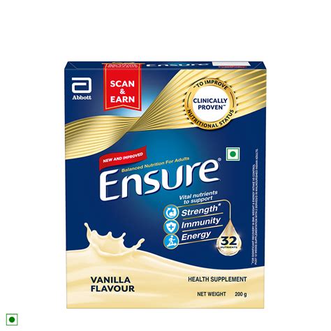 Ensure® Vanilla: Best Health Drink for Adults to Regain Strength