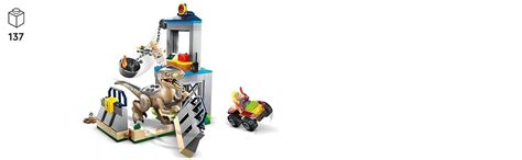 LEGO Jurassic Park Velociraptor Escape 76957 Building Toy Set; Dinosaur ...
