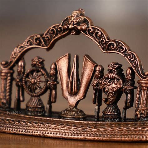 Pure Copper Shankh Chakra Tilak Symbol of Vaishnavas – Budhshiv.com