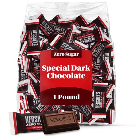 Hershey Zero Sugar Special DMF15 Dark Miniature Chocolate Bars - 1 ...